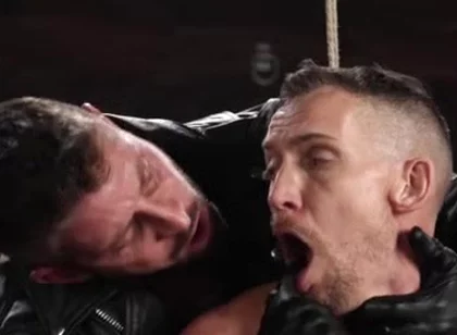 Leather master cock sucking