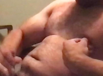 Squirting Cum on Myself