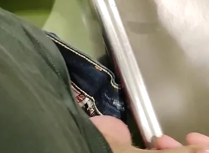 Young Skninny Boy Piss on the Train