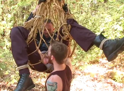 Officer Bullet - Ass Fucked and Edged in the Middle of the Woods