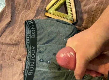 Cumming on Underwear