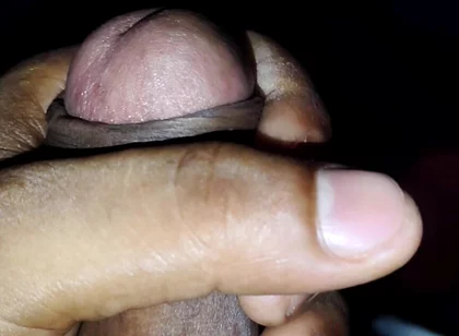 Masturbating