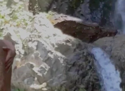 Tatted Gay Stepdaddy Fucks Twink Public Hiking Waterfall Fucking Caught Hardcore Anal Big Cumshot Uncut