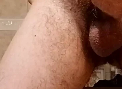 Bathroom cumshot