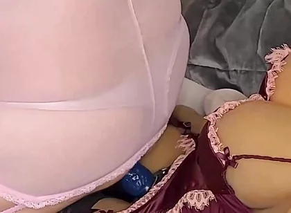 Single Angle Camera Pegging Daddy for the First Time