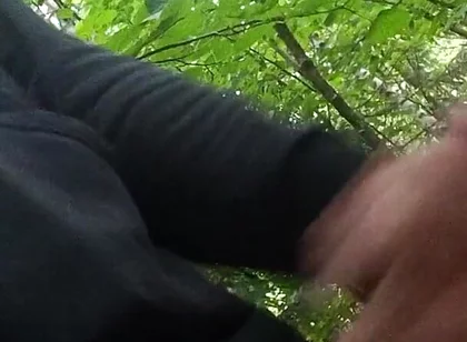 Cumshot at the Bus Stop
