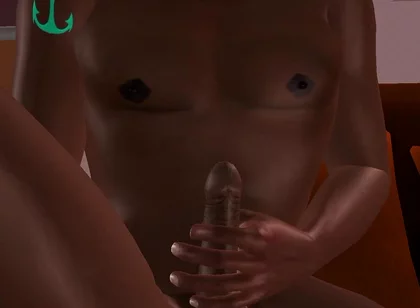 Animated 3D Gay Porn - Solo Black Man Sitting Shaking His Dick