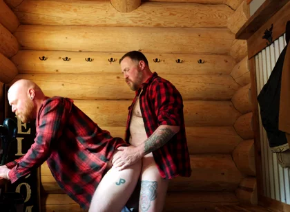 Aussie Stepdad Bear Fucks Ginger Cub in the Cabin