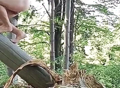 Hardcore Outdoor: Rough Handjob in Fresh Air