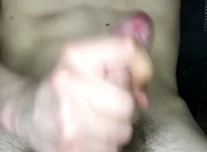Young Man Jerking off His Big Cock