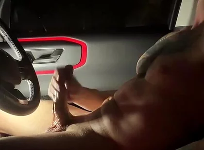 Car Masturbate and Cum