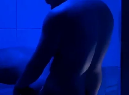 Muscle Bear Fucks Latino in Gay Sauna