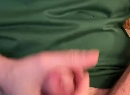 Edging My White Cock with Cum as Lube