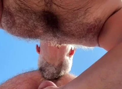 Hot Daddies Public Beach Fuck - They Stopped Traffic!