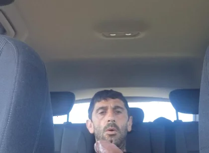 Mature Men Masturbating Naked in the Car