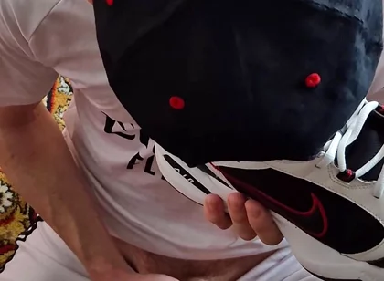Licks Cum From Nike's Sneakers