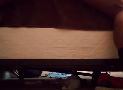 Amazing Anal Penetration on Sex Toy on Edge of Bed