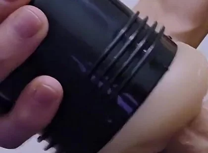 My Step Mom Big Ass Gets Me so Hard I Slide My Big Dick Into Fleshlight Cumming Multiple Times Creampie