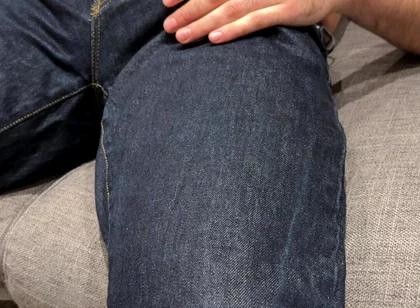 Watching Porn in Tight Jeans - Cumming on Myself