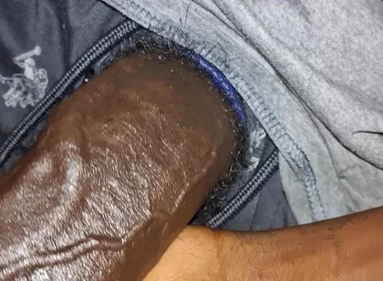 Juicy Oily Uncut BBC Stroking Slowly Close up