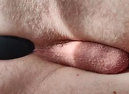 Anal Play With Silicone Butt Plug