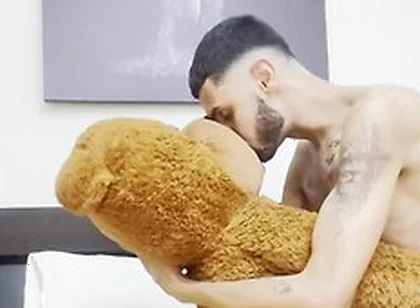 Playing With My Teddy Bear And Cumming On His Face