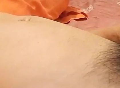 Worship Twink's Big Hairy Cock and Balls, Wank on Boy's Dark Full Bush Pube, Soft Silk Skin