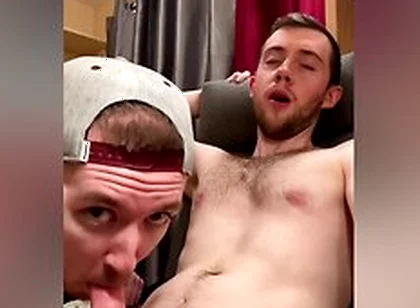 Swallowing Mates Huge Cum