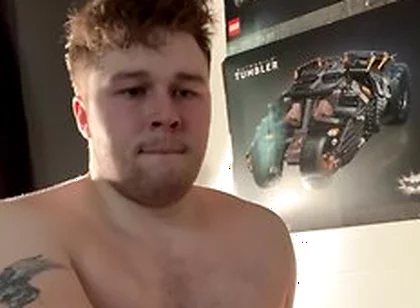 Chubby Boy Takes Massive 10 Dildo