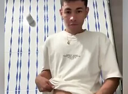 Spectacular Cumshot From A Cute Latino Boy