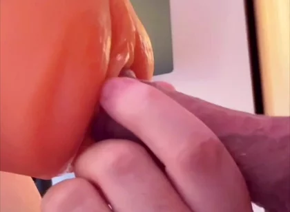 Straight Guy Pounds His Girl at the Gloryhole - but Who's Really Moaning Behind It?!