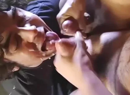 Long Haired Sluts Throat Used By Two Bald Jocks