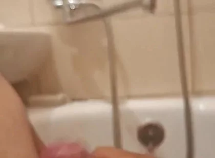 Masturbated in the Bathtub