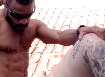 It Was a Rooftop Soccer Game, but the Straight Guy's Girlfriend Showed up.