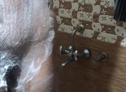 Mayank Taking Shower and Pissing