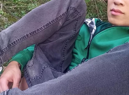 Jon Arteen Gay Twink's Soft Strokes Risky Outdoor, Caught or Not