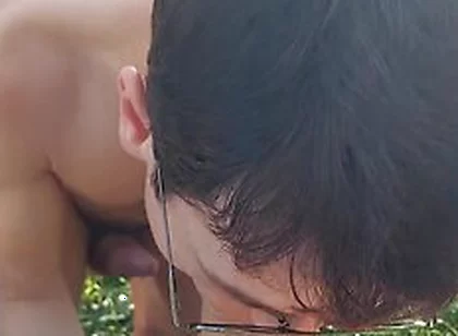 Sporty Twink Boy Gives A Public Blowjob To Mature Gigantic Dick On The Wild Beach, Til Cum Overflows