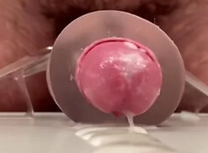 Pov: Close Up Of Me Thrusting & Fucking My Clear Stroker Toy Till I Cum (normal Speed Version)