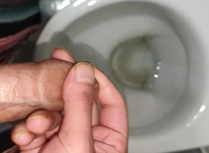 Beautiful Twink Jerks off in a Toilet