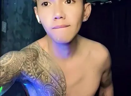 Inked Horny Twink Performed in a Live Webcam Show