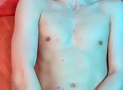 White-haired Twink Masturbation Session