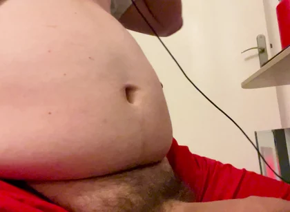 Little Chub Stroking His Thick Cock Until He Cums