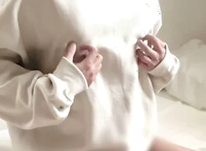 A Sweatshirt Boy Gets A Good Feeling From Early Morning Masturbation