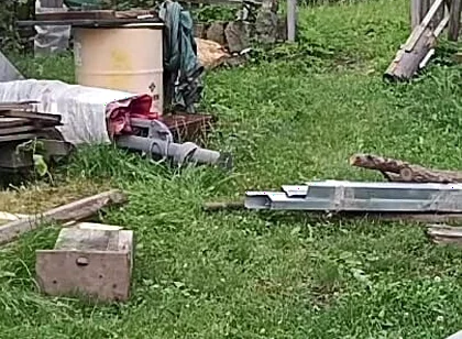Naked in the Garden: Dirty Handjob in the Pool