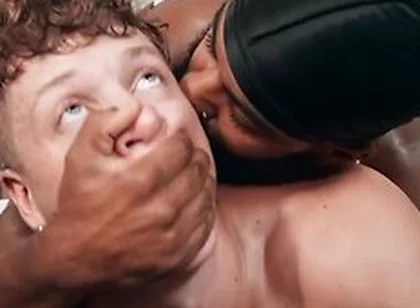 Bearded Stud Shadow Bites Felix Foxs Neck Before Putting Him On His Knees To Fuck His Face