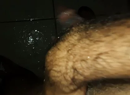 Small Fart Man's Cock in the Shower