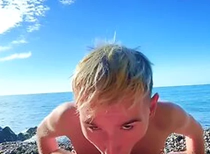Young Guys Fucking On A Public Beach