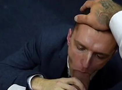 British Lads In Suits Suck The Straight Boss Cocks Sock In The Office - Jak White