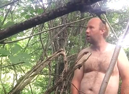 Outside Being Wild Jerking off