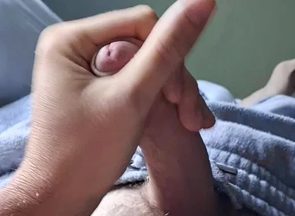 Masturbating